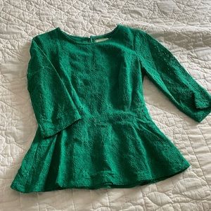 Beautiful lace peplum top - Moulinette Soeurs